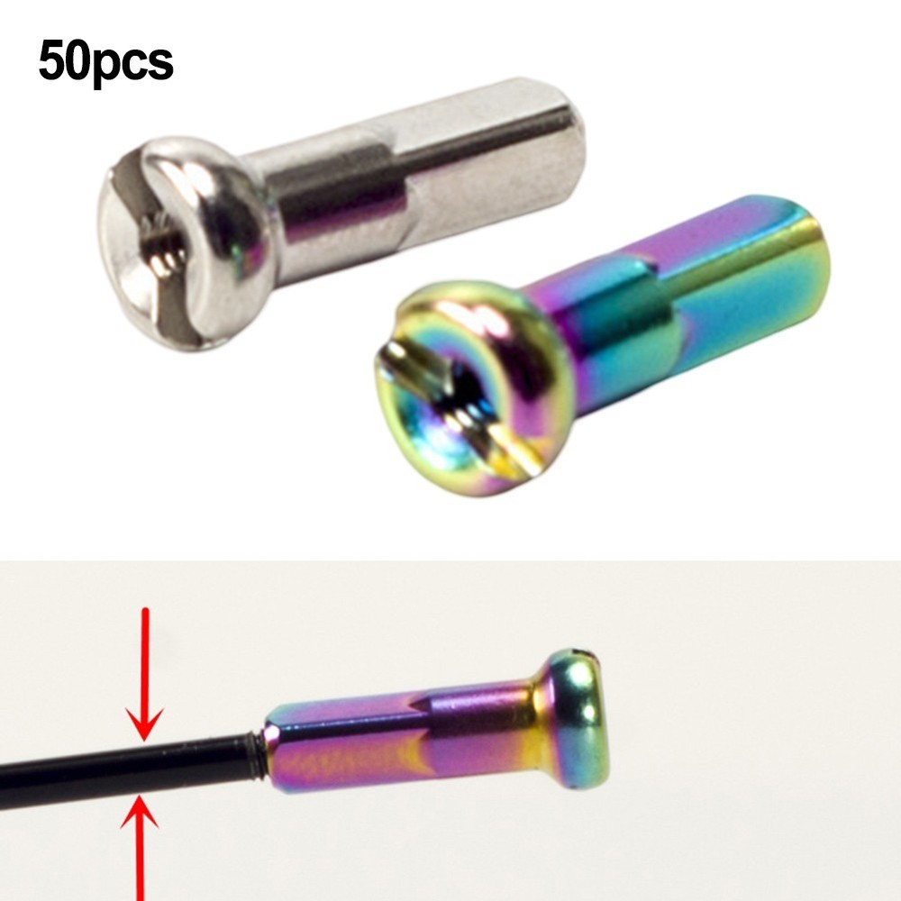Reliable 50 Pcs Bicycle Wheel Cap Tips Compatible with Different Models