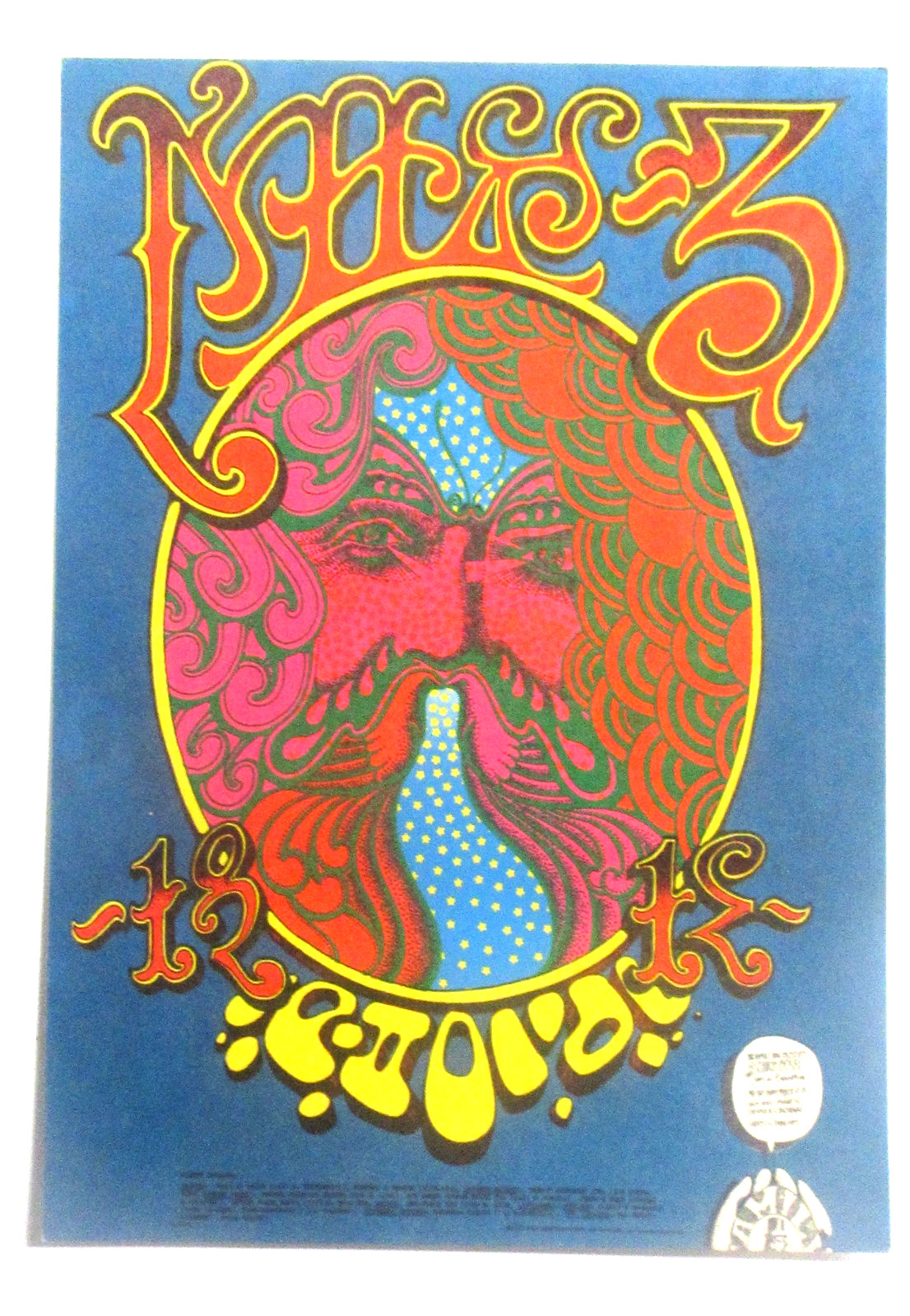 1967 CHUCK BERRY & SONS OF CHAMPLIN Postcard D-12 rock concert postcard unused