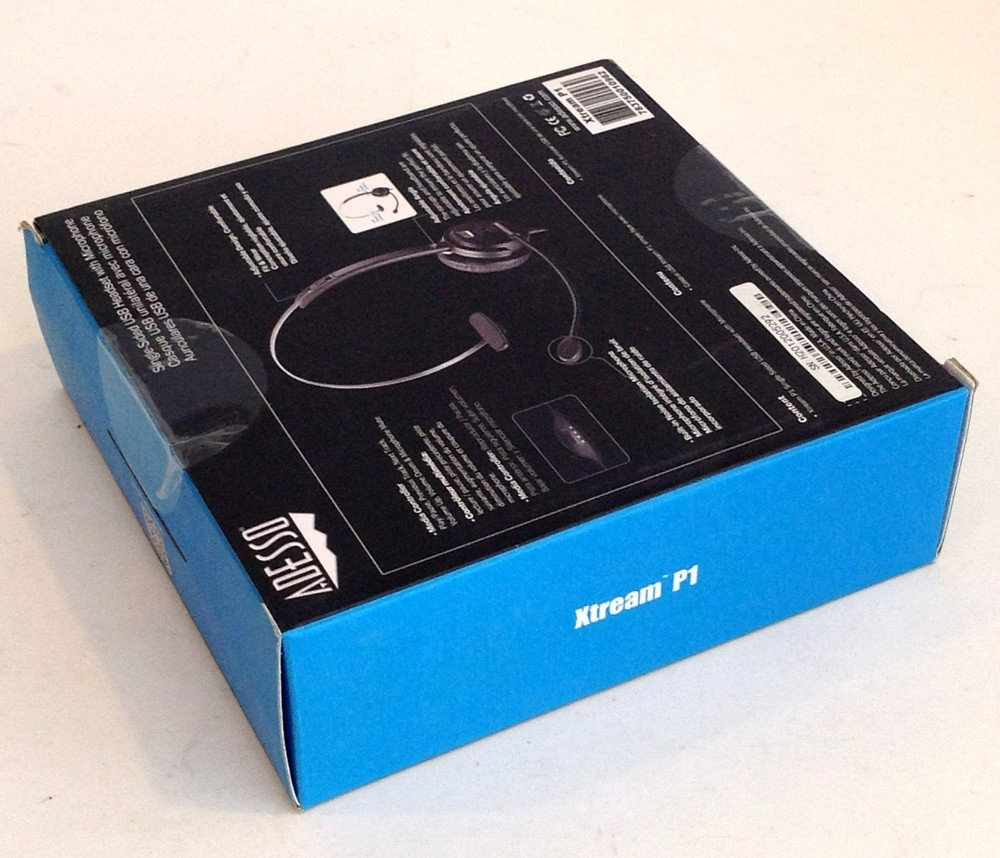 Adesso Xtream P1 Single-Sided USB Wired Headset with Microphone Black NEW