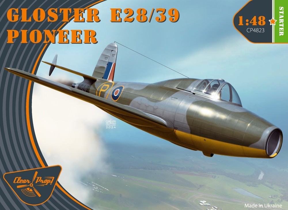 Gloster E28/39 Pioneer -  Starter kit  (Plastic model kit) 1/48 Clear Prop 4823