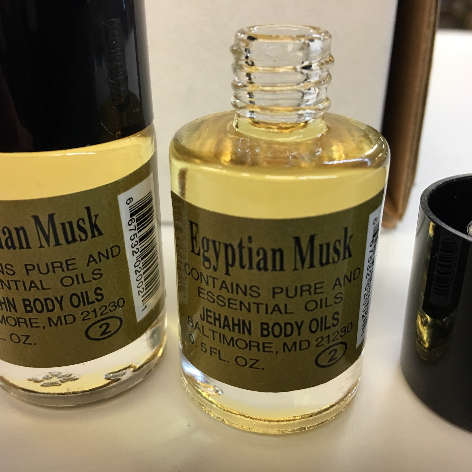 Egyptian Musk Body Oils Yellow 3 x 1/2 oz Bottles New with Box