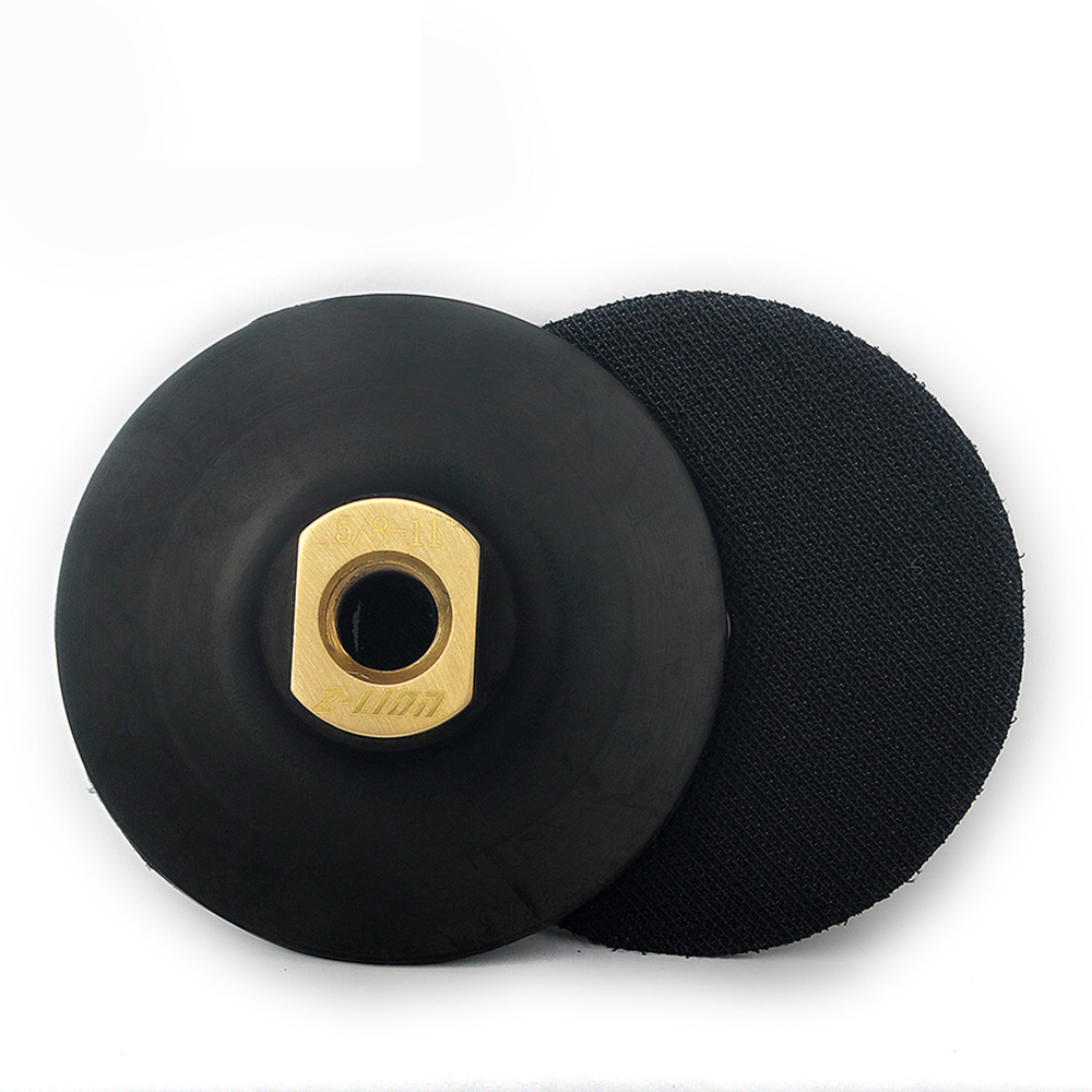 Rubber Backing Pad 4" Extra Flexible Backer Pad Hook Loop Backer 5/8" 11