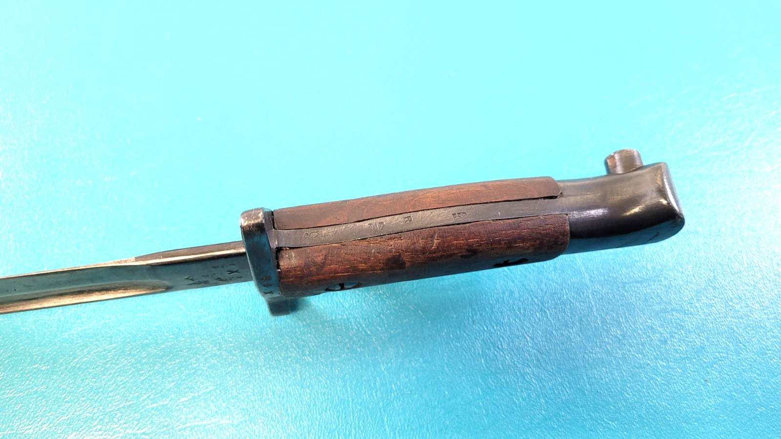 WWI Early British Pattern 1907 Rifle Bayonet Sanderson + Sheath c. 1908 TR542