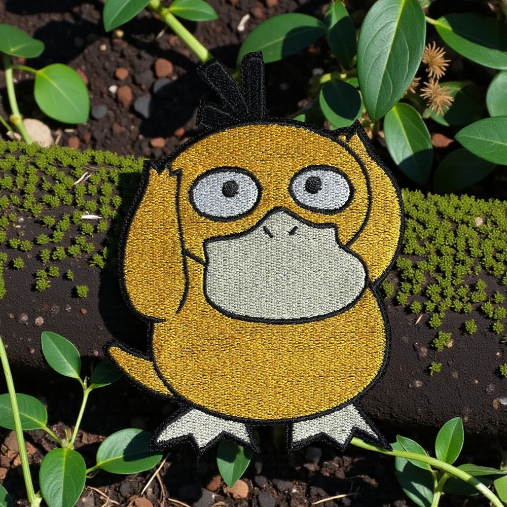 Psyduck Pokemon Embroidery Patch Multi Sizes 3" - 6"