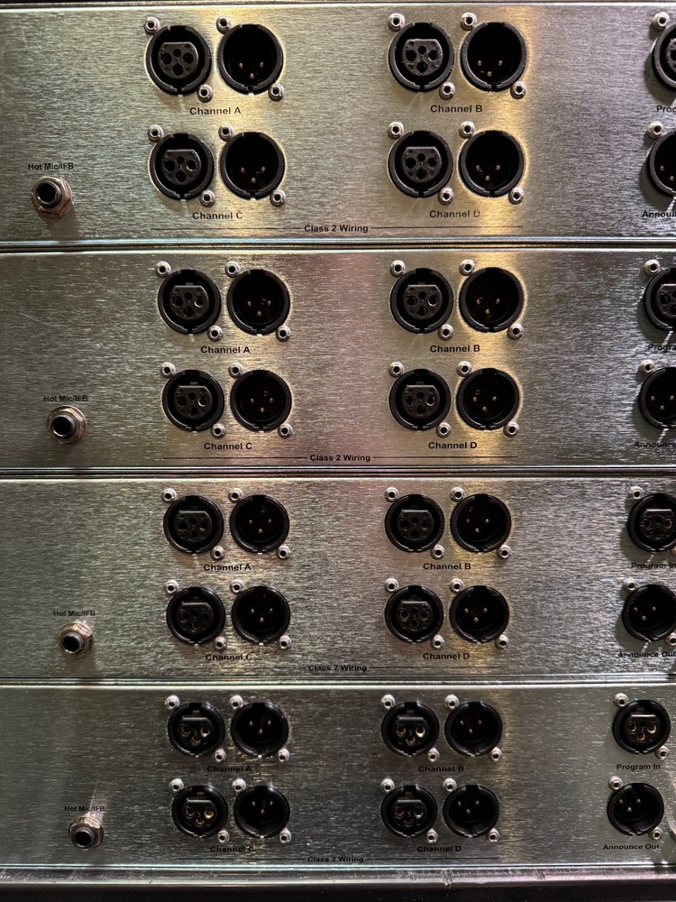 HME ClearCom 4-CH Remote Base Station Encore RM-704 Rack Mount Intercom System