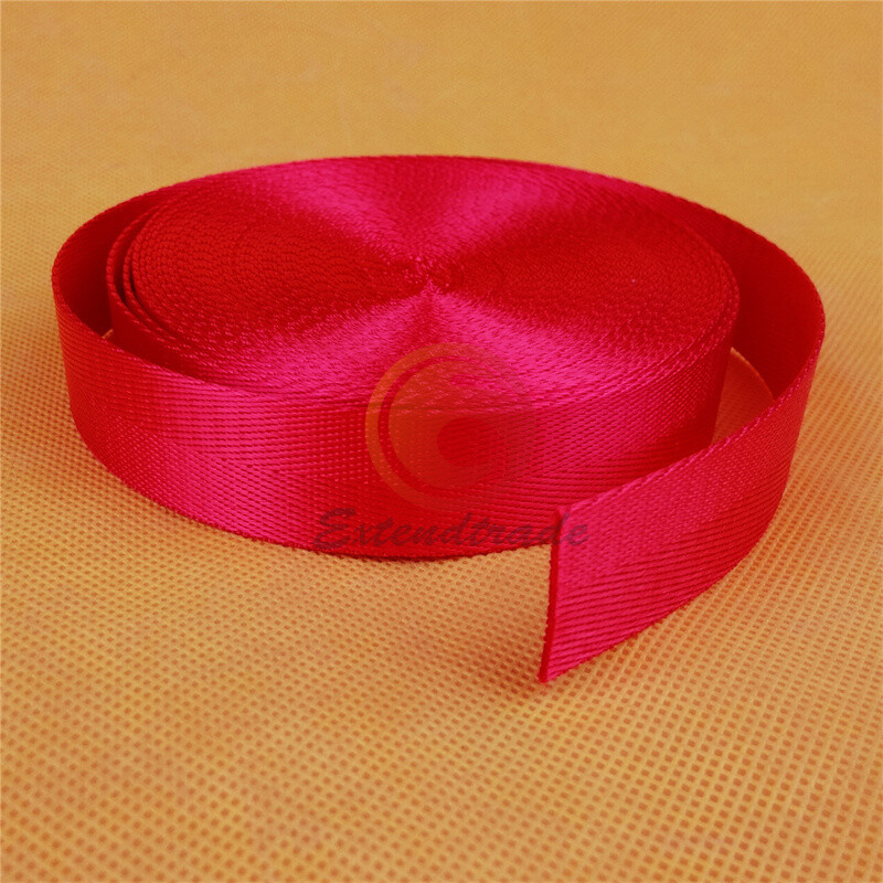 NEW Nylon Webbing Strap 1inch Width Camping Climbing  25mm Red 10m