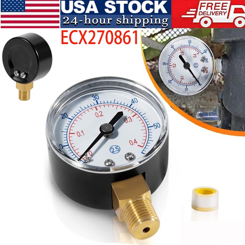 Boxed Pressure Gauge Replacement ECX270861 for Select Hayward Sand & D.E. Filter
