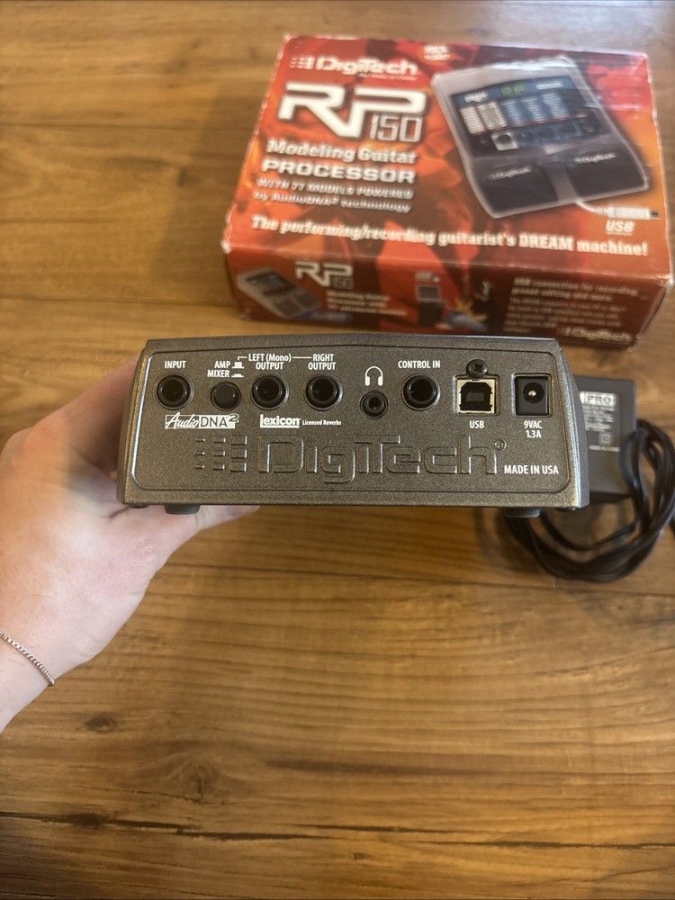 Digitech RP150 Effects Pedal Modeling Guitar Processor w/ Power Adapter