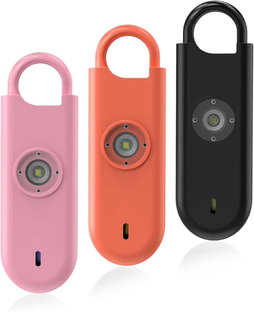 3 Pack Strobe Safety Alarm Keychains