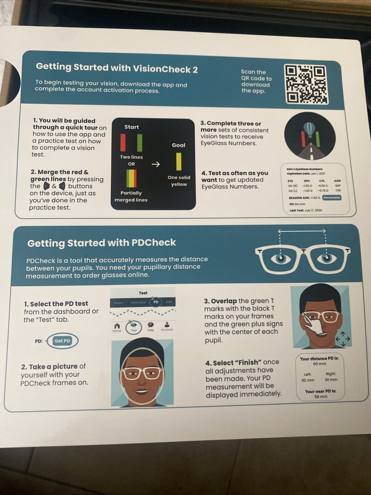 EyeQue Vision Check 2 Ophthalmic Refractometer New