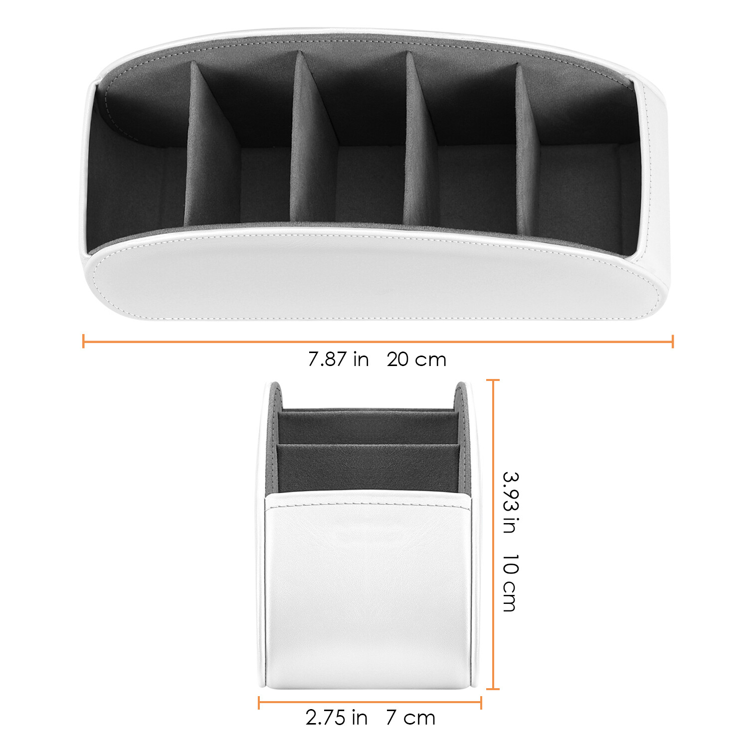 [5 Compartments] Remote Control Holder TV Remote Caddy Desktop Organizer