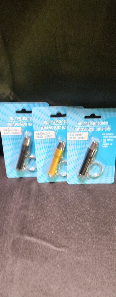 Key Ring Laser Pointer DUAL FUNCTION BRIGHT LED LIGHT