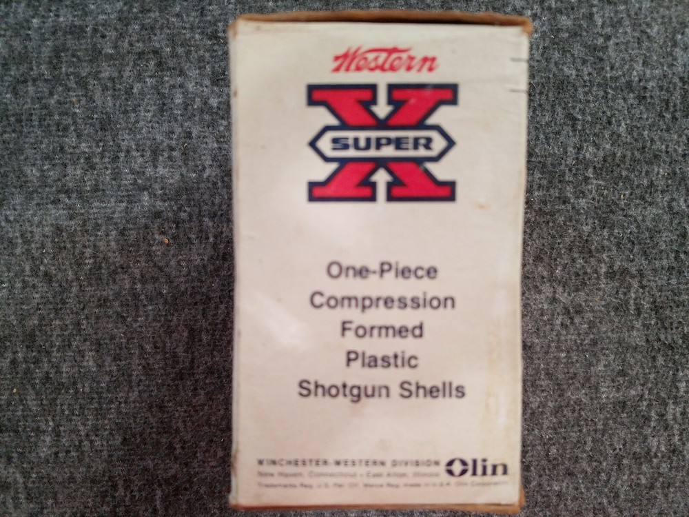 Western Super X Plastic Shotgun Shells EMPTY BOX ONLY Vintage