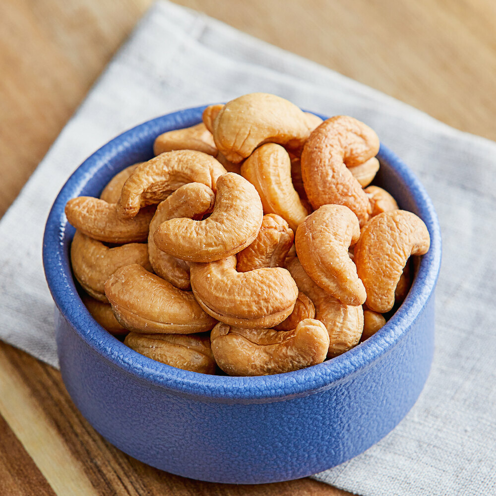 Bulk Large Roasted Unsalted Cashews, Select Size Below