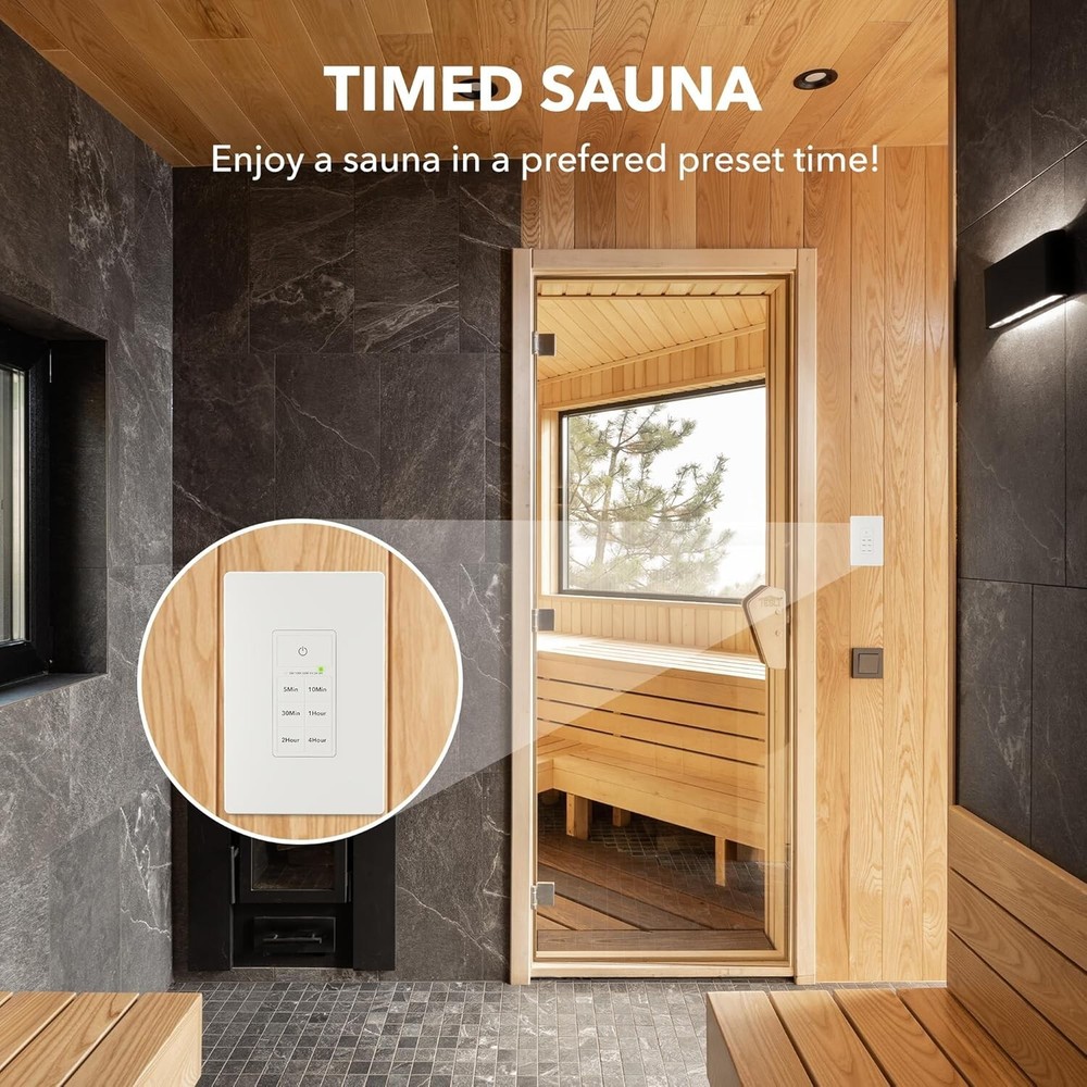 BN-LINK Countdown Timer Switch for Exhaust Fan, Bathroom Fan Light Switch Timer