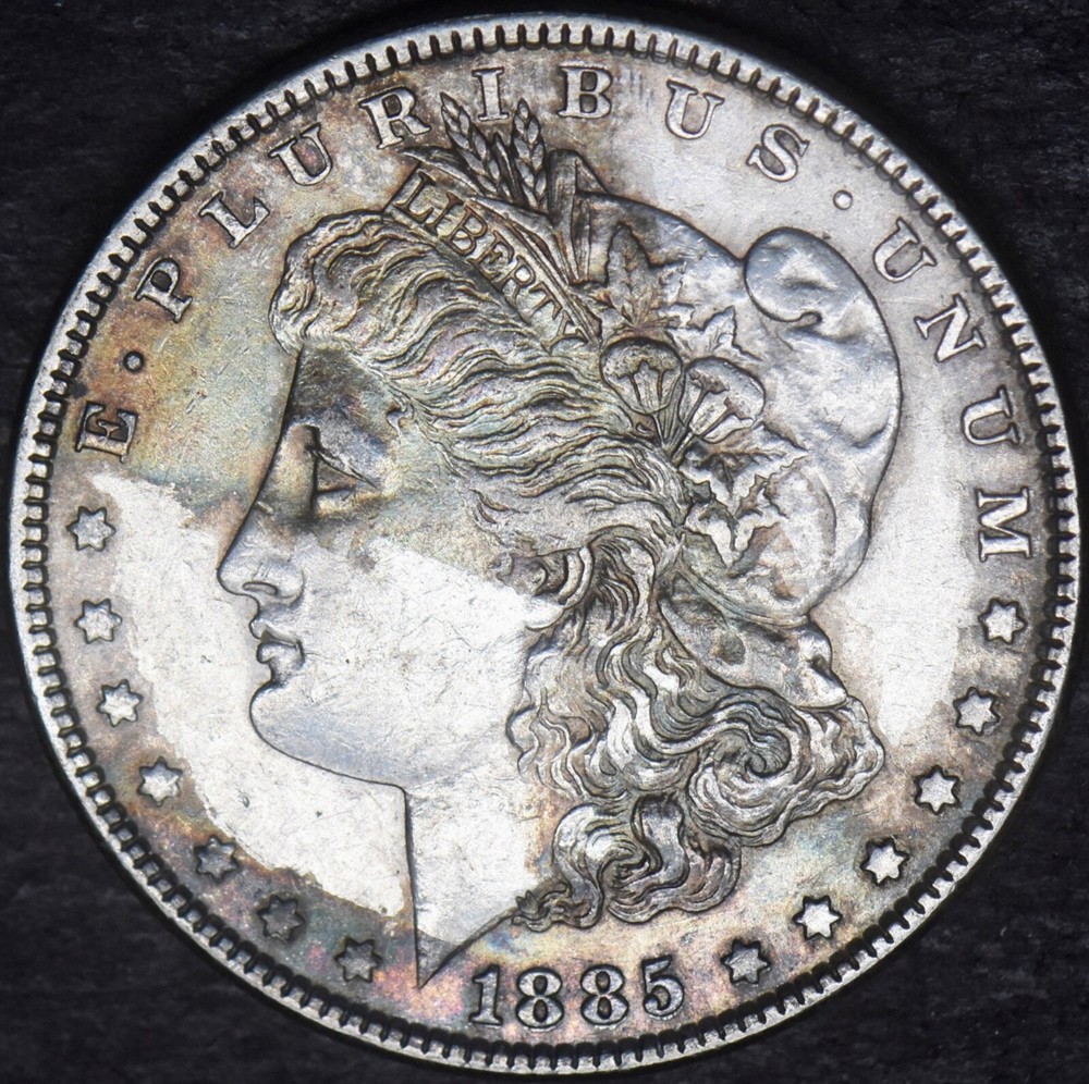 1885 Morgan Silver Dollar Toned - ✪COINGIANTS✪