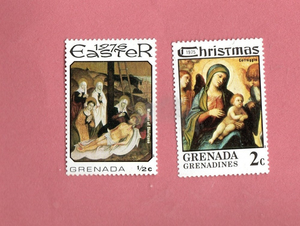 GREANDA MNH EASTER CHRISTMAS POSTAGE STAMPS
