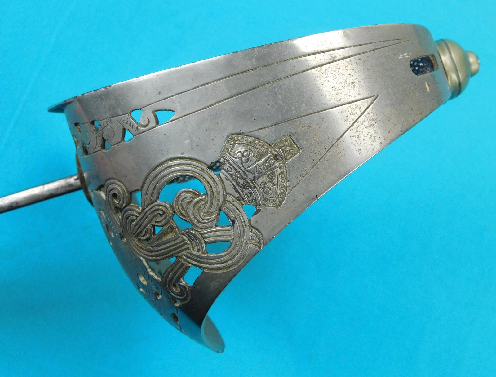 Antique British English WW1 Model 1897 Officer's Sword w/ Scabbard