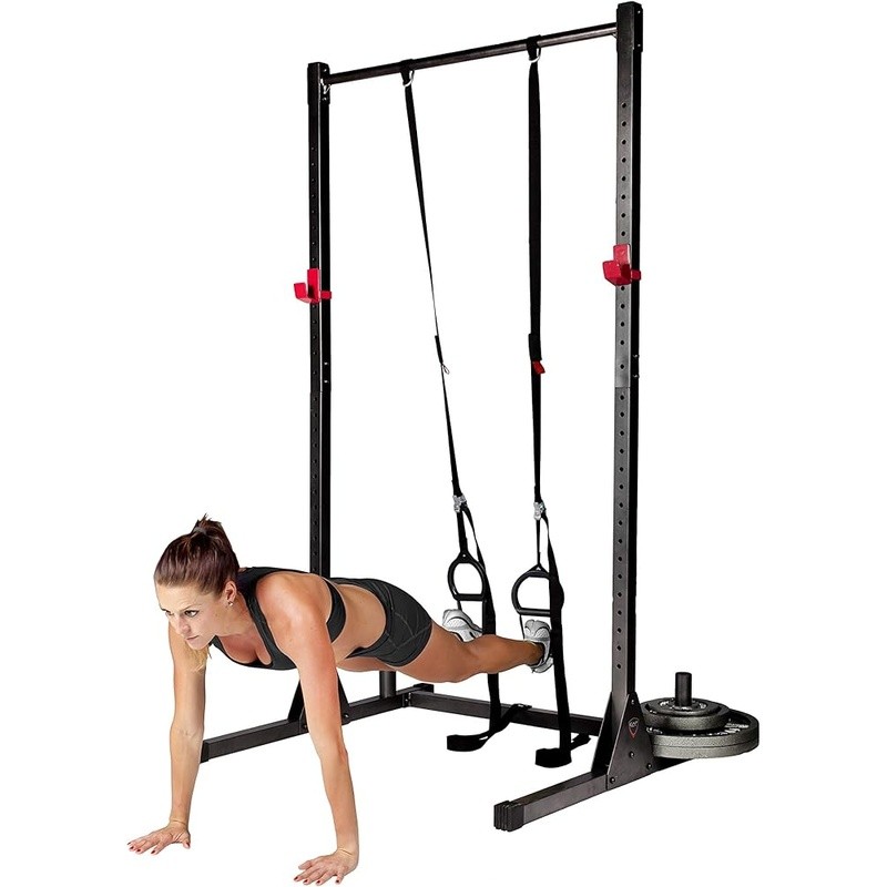 Heavy Duty Squat Rack Olympic Weight Lifting Home Gym Multi Function Pull Up Bar