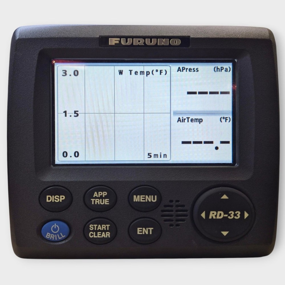 Furuno RD-33 NMEA 2000 Data Organizer Display w/ 2m N2k Drop Cable Fully Tested*