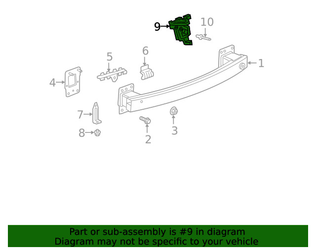 Genuine GM Lamp Bracket 84434754
