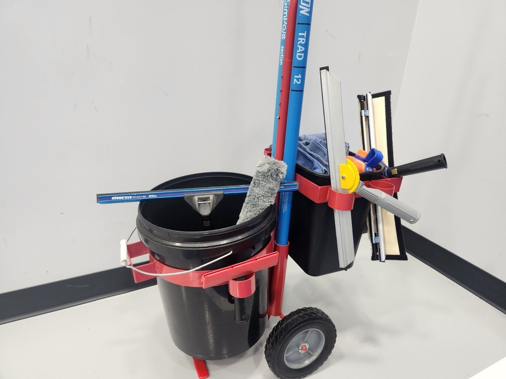 Waterboy window cleaning tool cart Green