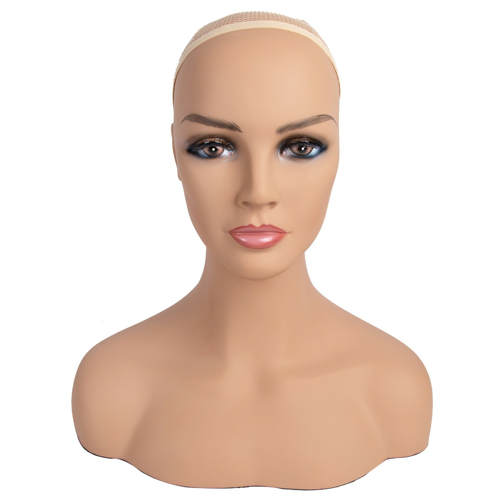 16.5" Realistic Mannequin Wig Head Manikin shoulder Bust Stand Display Hair CM-S