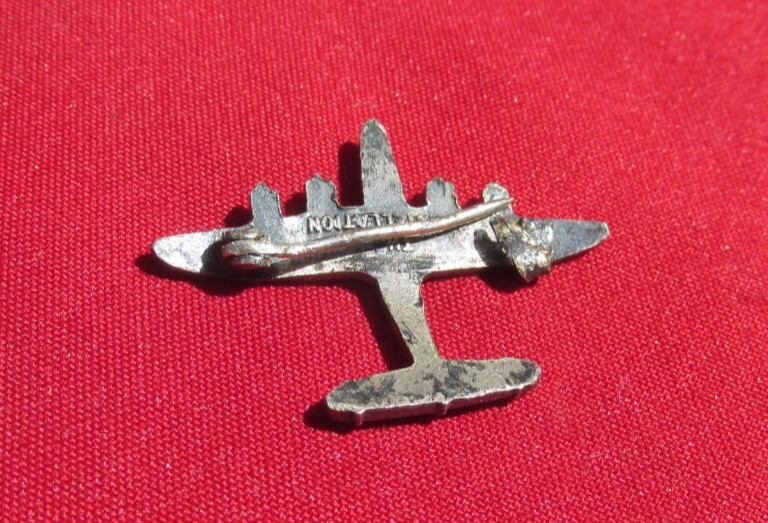 Homefront Lockheed Constellation ("Connie") Airplane Pinback Pin