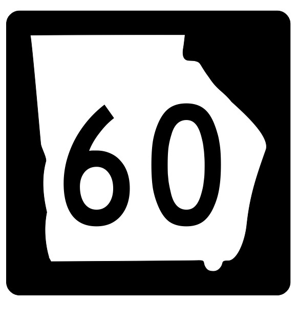 Georgia State Route 60 Sticker Decal
