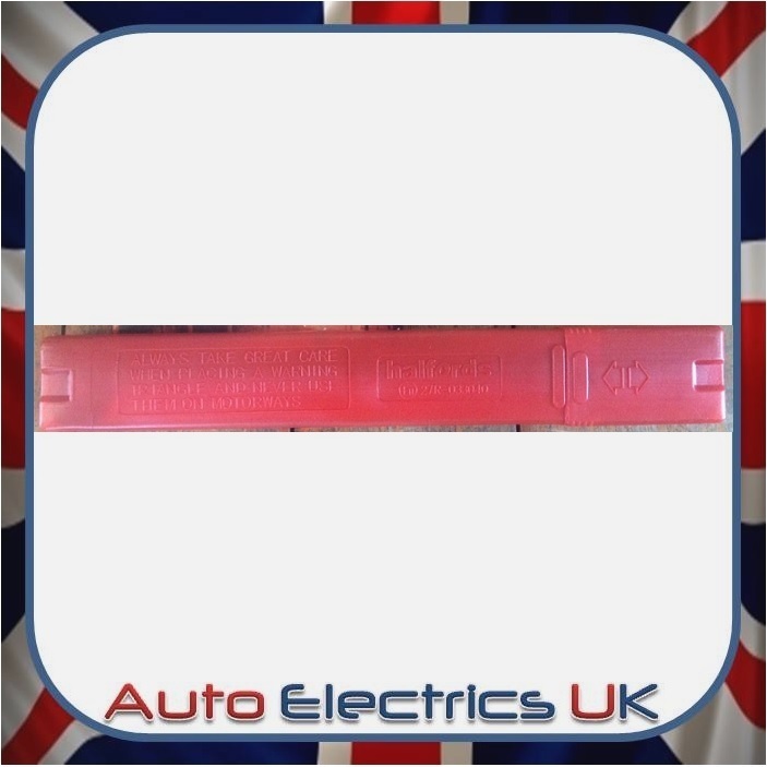 HALFORDS Reflective Warning Foldable Triangle CAR Hazard Breakdown EU Emergency