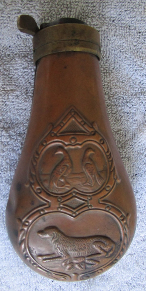 ANTIQUE GUN POWDER FLASK