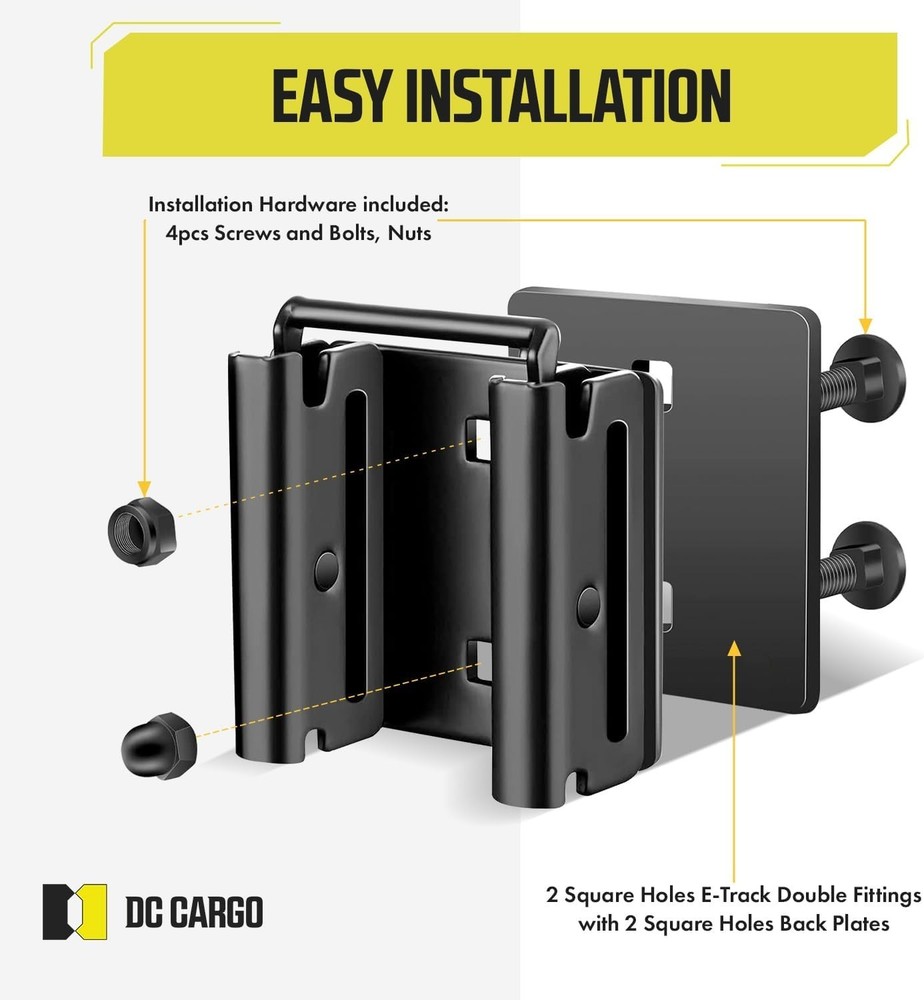 Versatile Heavy-Duty E-Track Connectors - Transform Accessories - 10 Pack