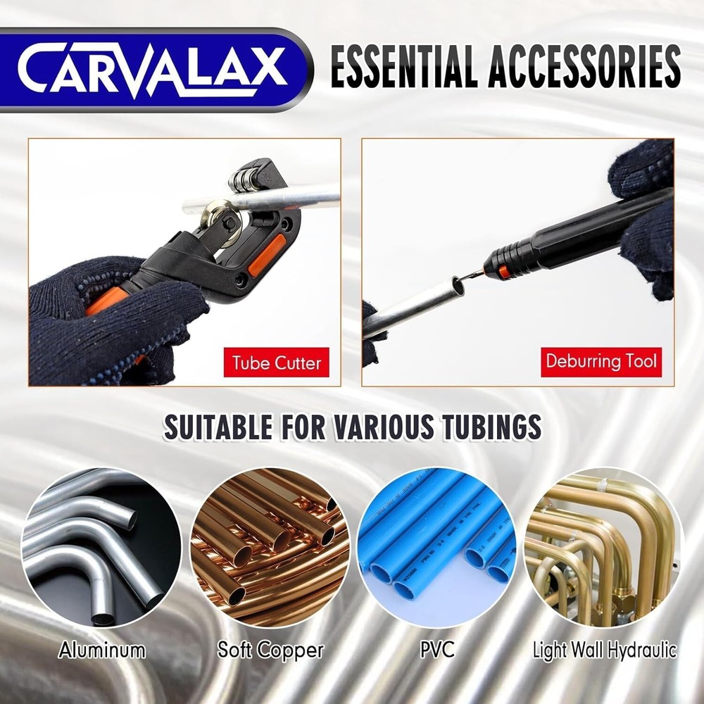 Versatile Hand-Powered Pipe Bending Kit – Compact and Durable with Storage Case