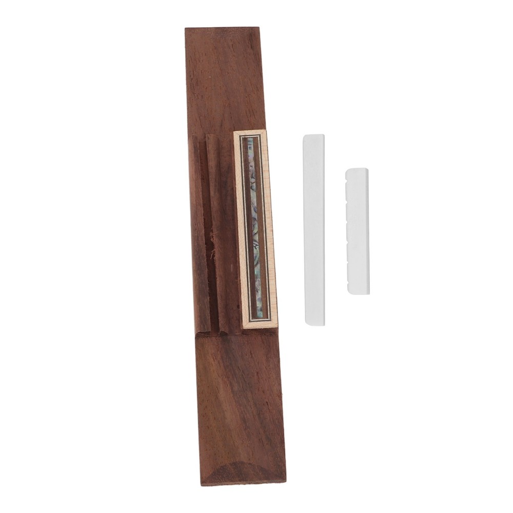 Compact Guitar Saddle Set Practical For Classical Guitarists Rosewood Bone POMC