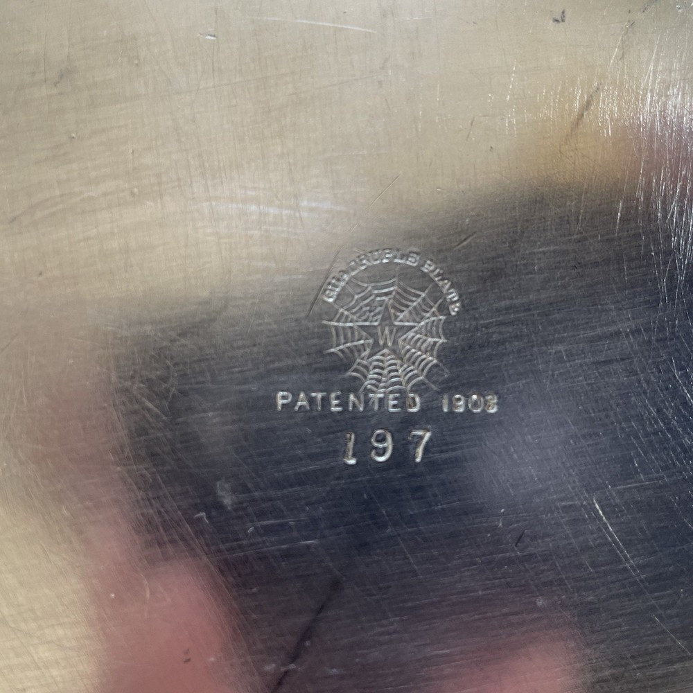 Antique E.G. Webster Silver Plate Squirrel Nut Dish