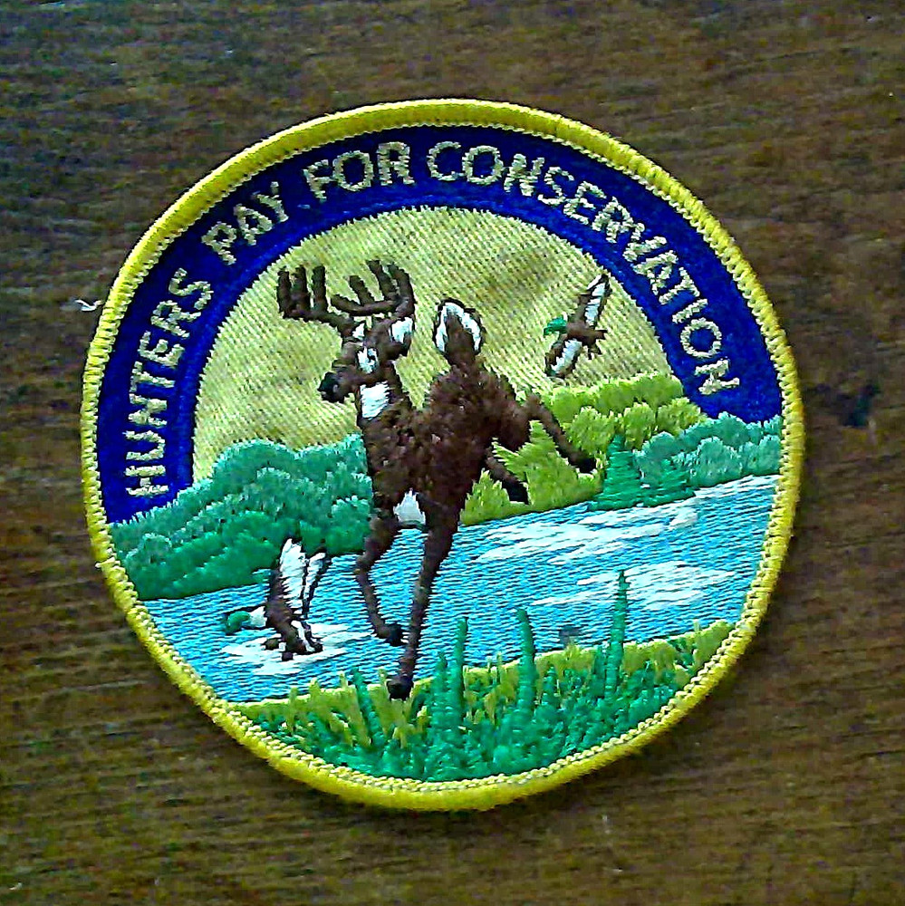 Hunters Pay For Conservation 3.75" Patch. Deer, Duck, Grouse