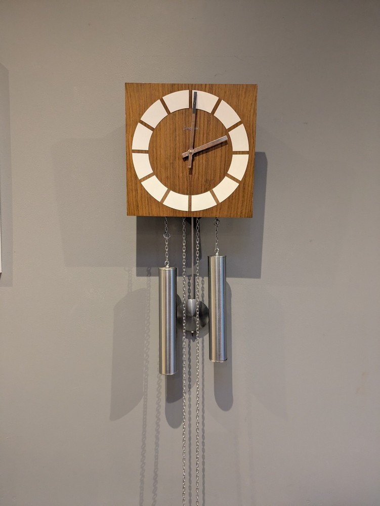 vintage Junghans pendulum wall clock With Soft Gong