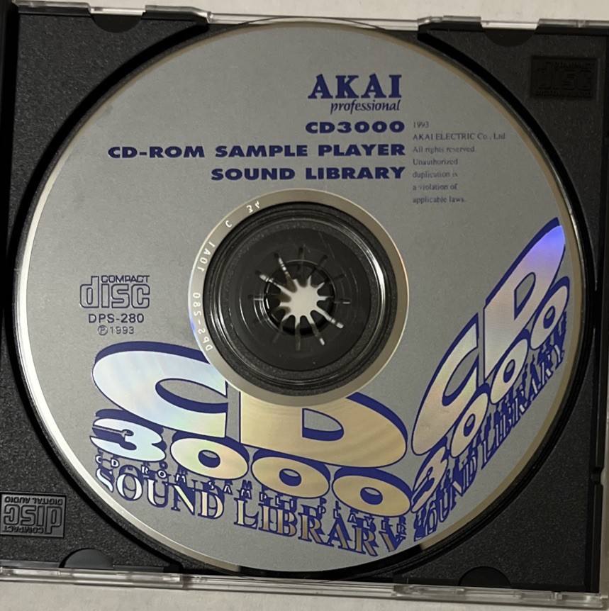 Akai Professional CD3000 Sound Library Akai Format Sample/Sampling CD 1993