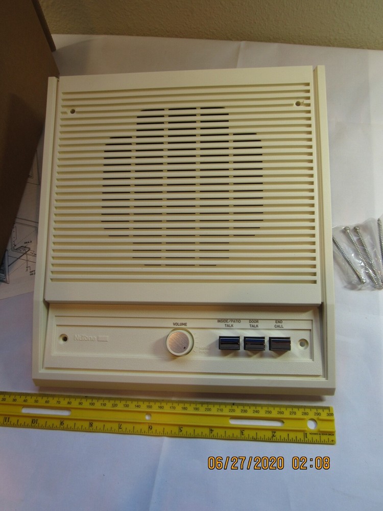 Nutone IS-308L 8" Inside Speaker With Controls Adobe White for IM-3003 System