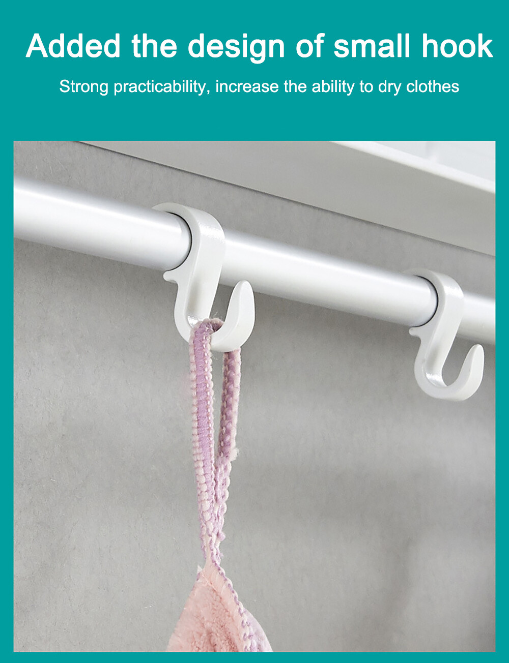 Wall-mounted Laundry Clothes Storage Drying Rack Retractable Dryer Hanger White