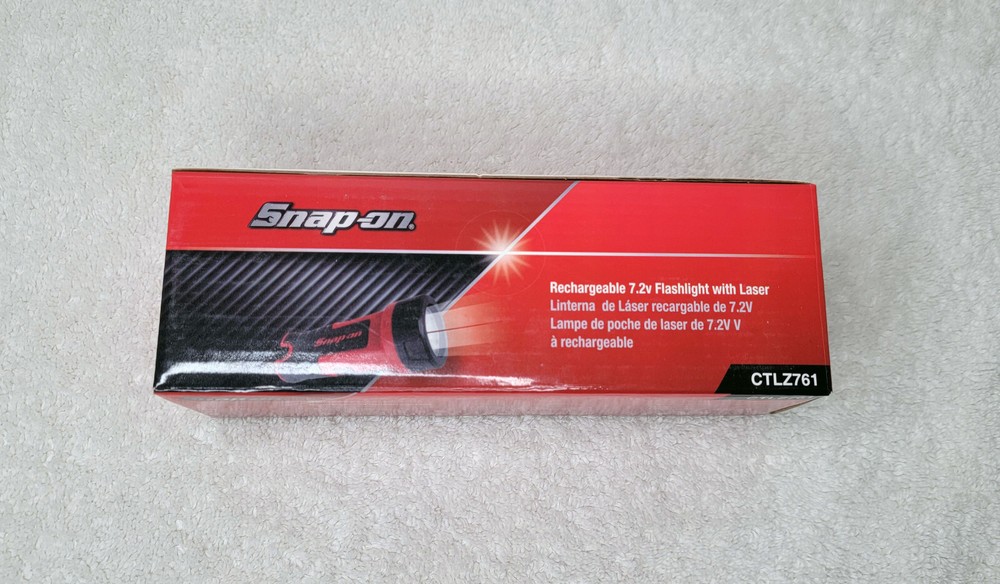 SNAP-ON TOOLS NEW 7.2V FLASHLIGHT 200 LUMEN CTLZ761 BARE TOOL NO BATTERY