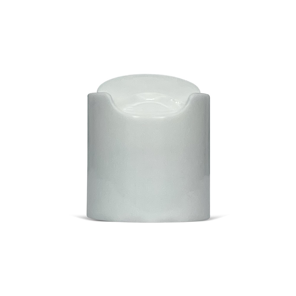 24/410 Smooth WH Easy Open Disk Cap -Unlined- 200 units-$ 0.05 each