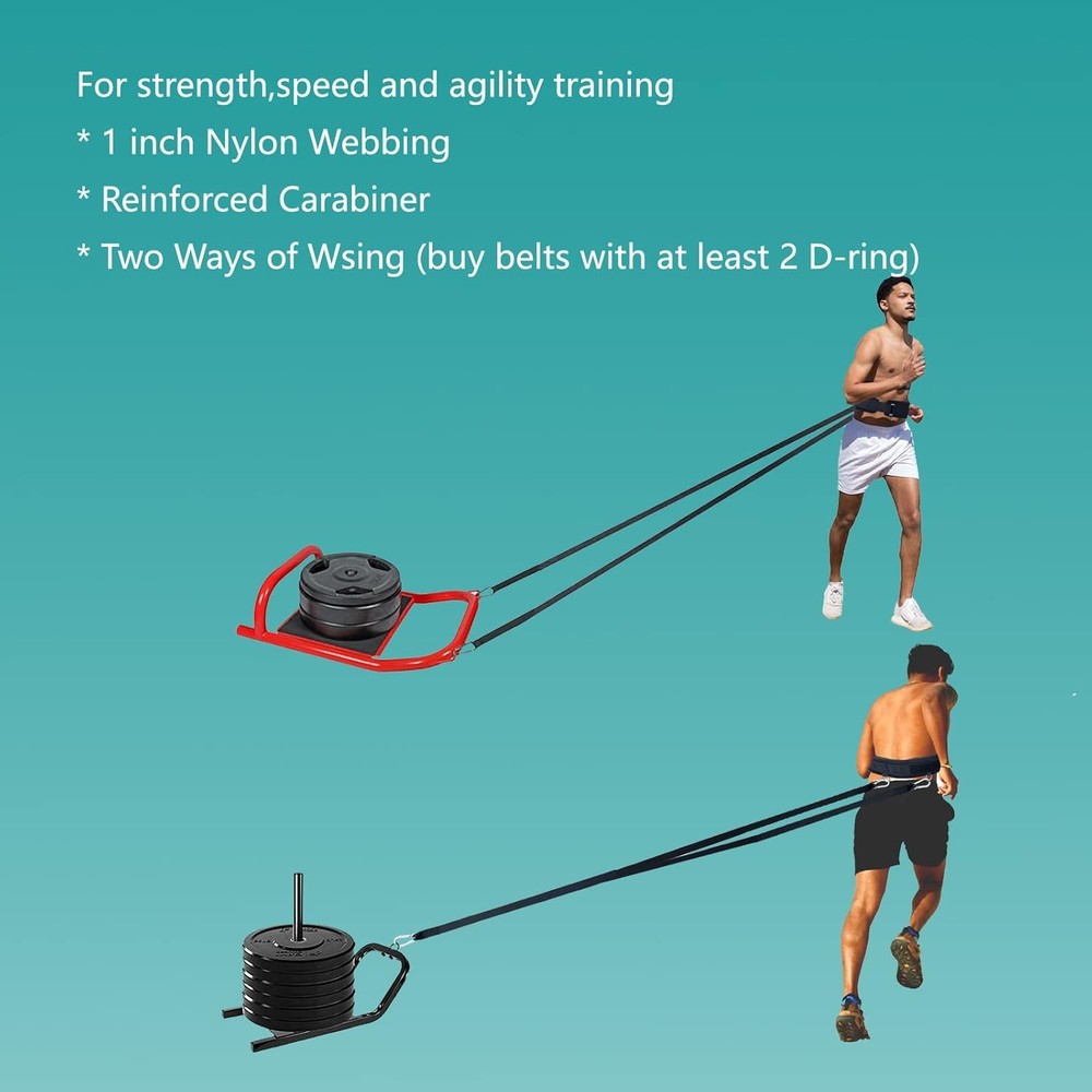 Weighted Training Waist Belt for Pulling Sled and Tires,Weight Pulling...