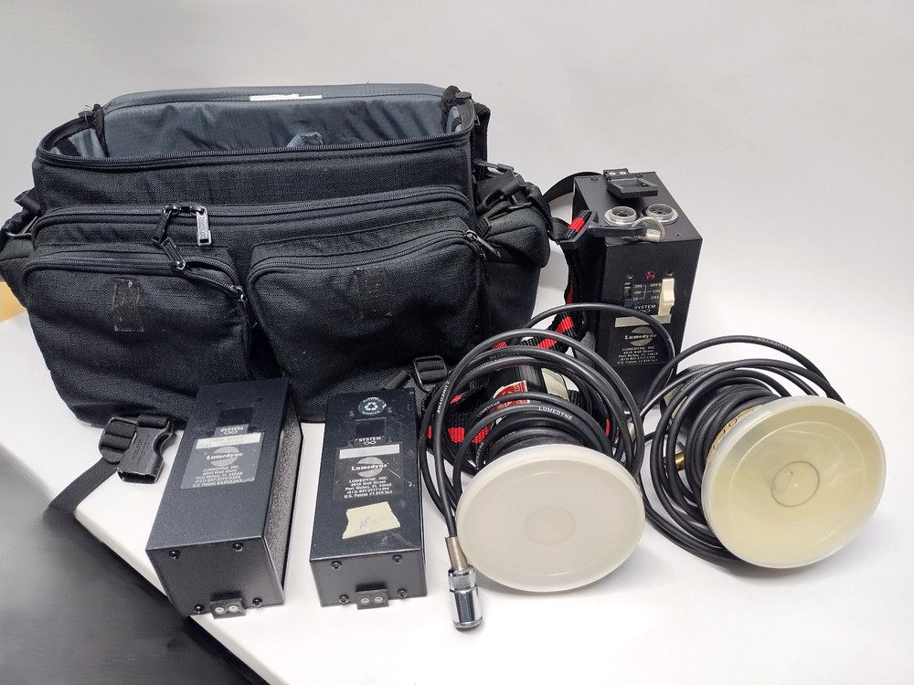 Lumedyne Flash System – Power Pack, Booster, Battery, Cables, Lights - Untested