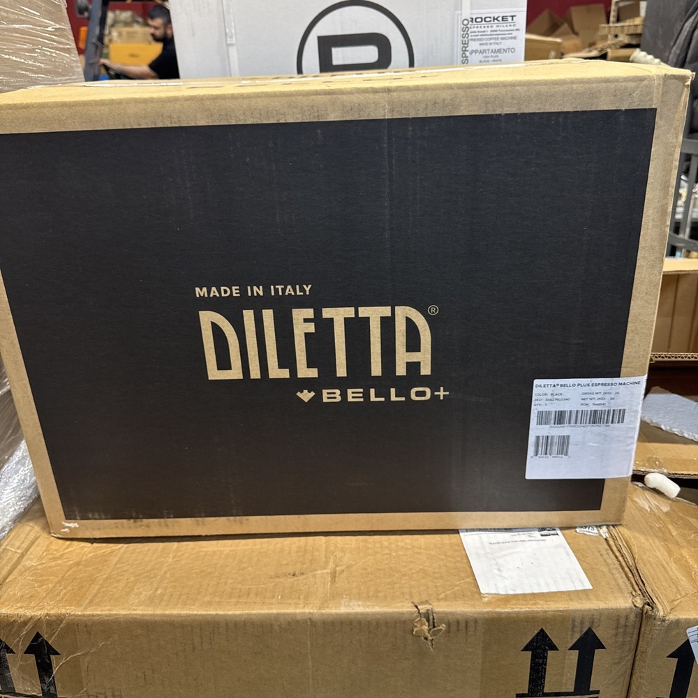 Diletta Bello+ Espresso Machine E61 PID Temp Control Shot Timer Black Italy