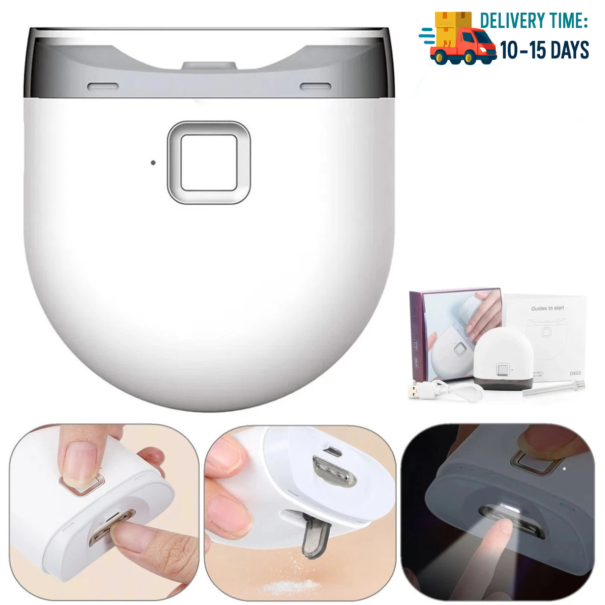 Safety Electric Nail Clipper Automatic Thick Nails Trimmer Professional Tool US