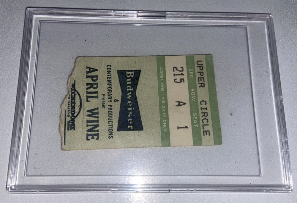 April Wine Concert Ticket Stub 1982 Tour Budweiser St. Louis Checkerdome