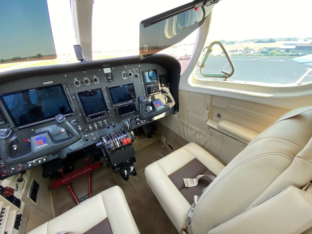 Cessna 414, 421 custom leather interior