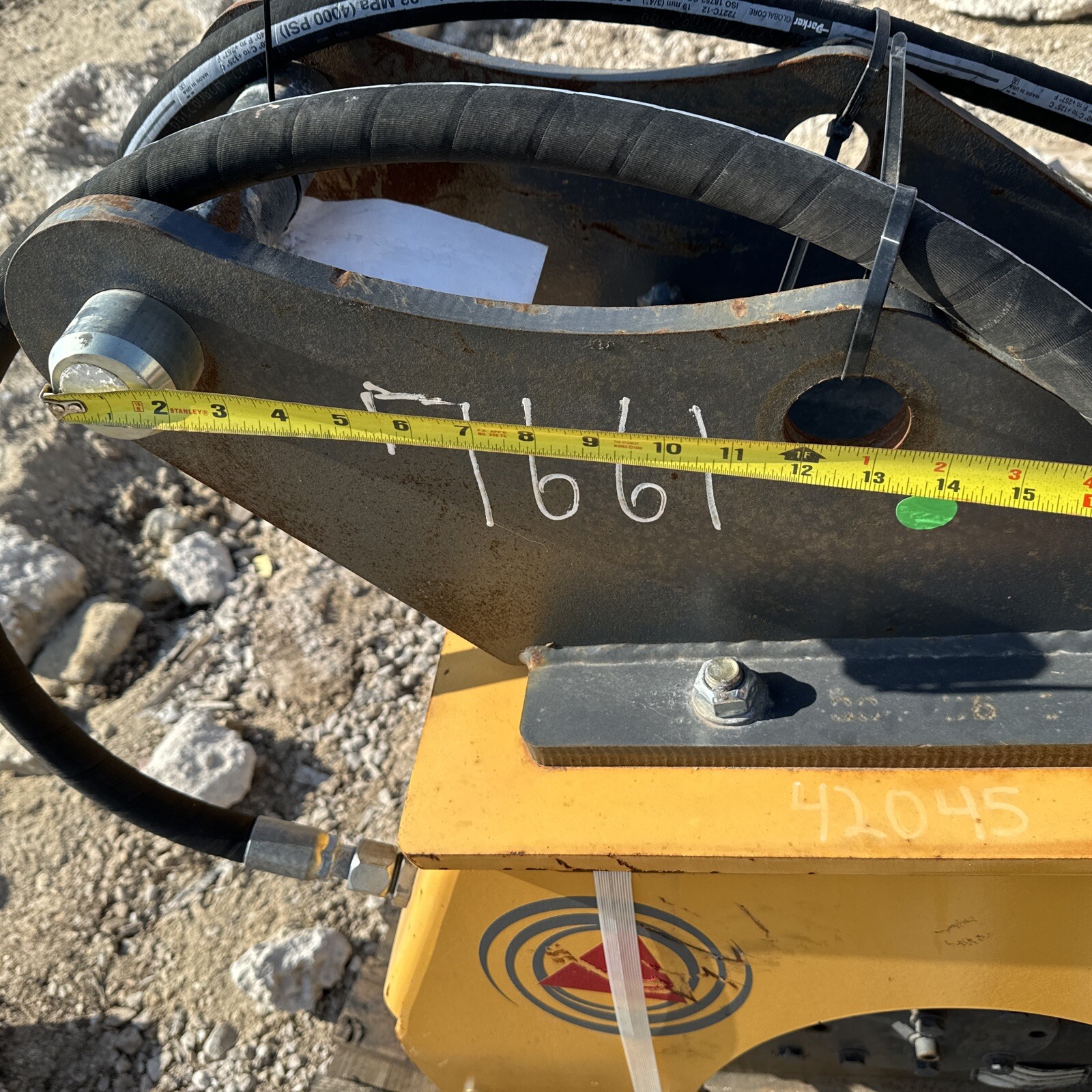 Indeco IHC 75 Mini Excavator Compactor Loader Backhoe Cat Case 24x25 Plate