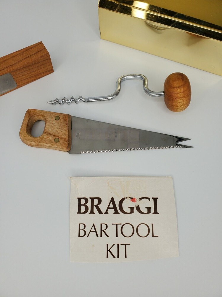 Carpenter Tools Bar Set With Caddy by Braggi, 4 Pc